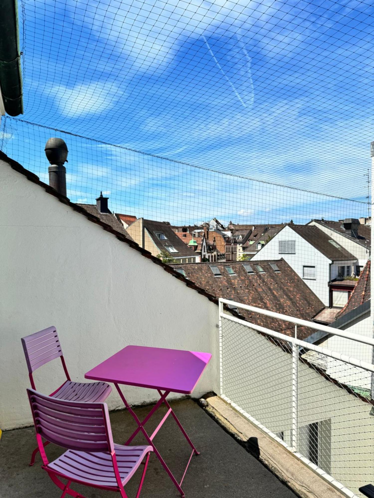 City Center Rooftop Balcony-Studio At Town Hall Базел Екстериор снимка